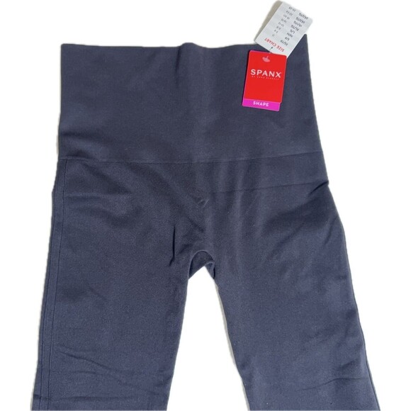 New with Tags SPANX Very Black Seamless Shape Leggings Womens Size XL - Picture 3 of 5